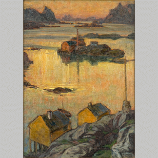 Boberg An August Night. Study from North Norway