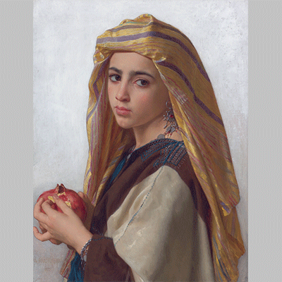 William Bouguereau - Girl with a pomegranate