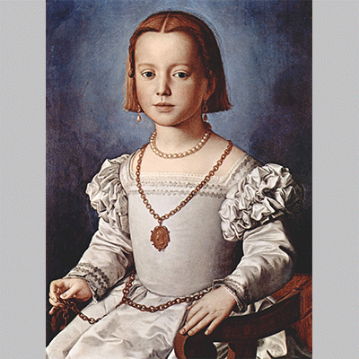 Bronzino Portrait of Bia de Medici