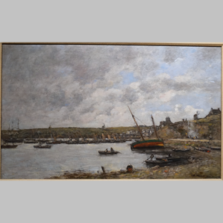 Eugene-Louis Boudin - Camaret Harbor