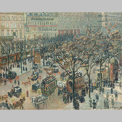 Camille Pissarro boulevard des italiens morning sunlight