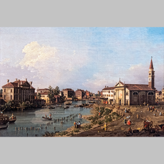 Vue de Dolo - Canaletto ca 1740 - Inv 1011