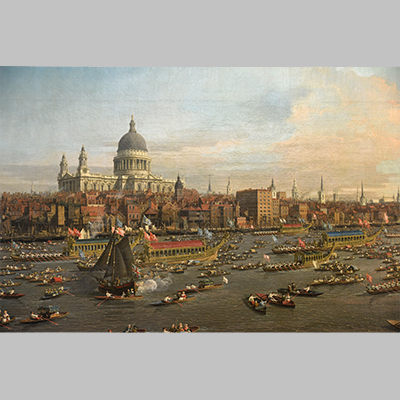 Giovanni Antonio Canal, il Canaletto - The River Thames with St. Paul's Cathedral on Lord Mayor's Day