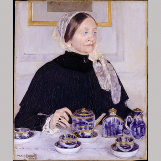 Cassatt Lady at the Tea Table