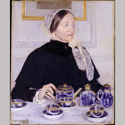 Cassatt Lady at the Tea Table