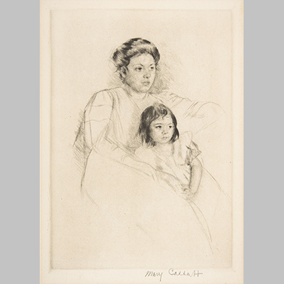 Cassatt Margot Leaning Against Her Mother