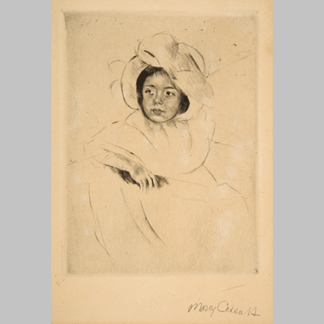 Cassatt Margot Wearing a Bonnet No. 4