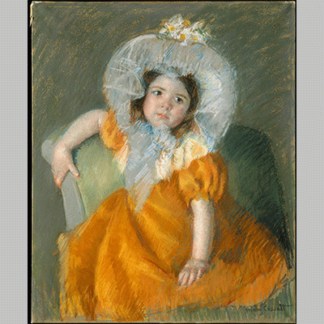 Cassatt Margot in Orange Dress