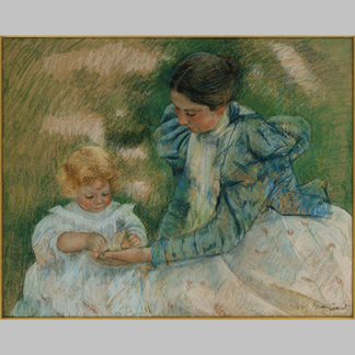 Cassatt Mother Playing with Child