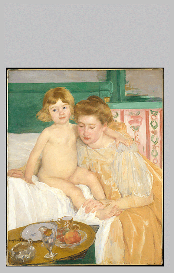 Cassatt Mother and Child Baby Getting Up from His Nap