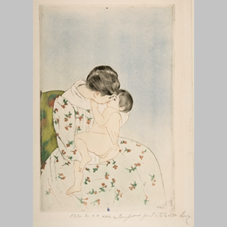 Cassatt Mothers Kiss2