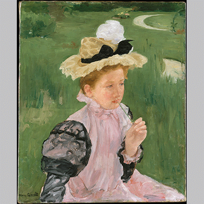 Cassatt Portrait of a Young Girl