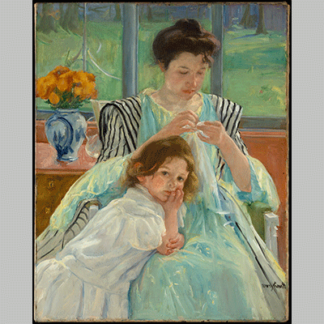 Cassatt Young Mother Sewing