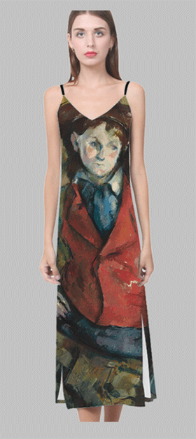 CezPaul Cezanne - Boy in a Red Waistcoat (1889)anne Dress
