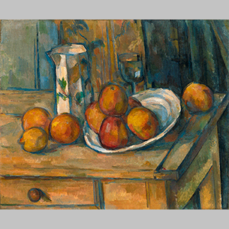 Cezanne Still Life with Milk Jug and Fruit