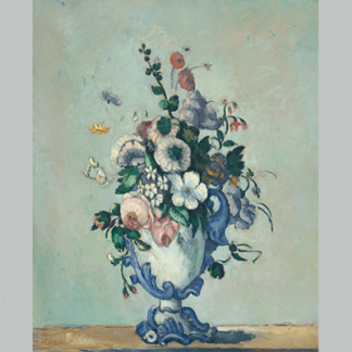 Paul Cezanne - Flowers in a Rococo Vase