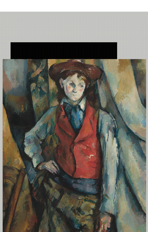 Cezanne Boy in a Red Waistcoat d