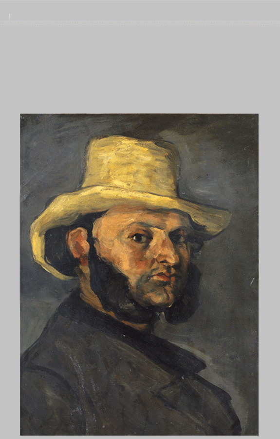 Cezanne Mann mit dem Strohhut bp