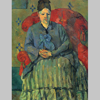 Paul Cezanne - Portrat der Mme Cezanne in rotem Lehnstuhl