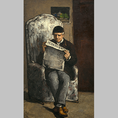 Cezanne The Artist's Father, Reading icon