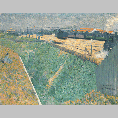 Charles Angrand, The Western Railway at its Exit from Paris