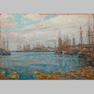 Childe Hassam Harbor of a Thousand Masts