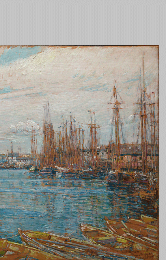 Childe Hassam Harbor of a Thousand Masts d1