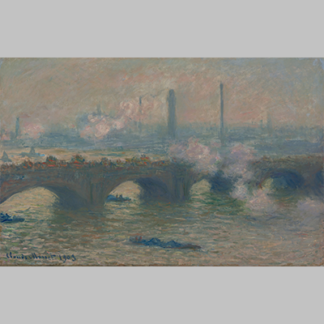 Claude-Monet---waterloo bridge, gray day