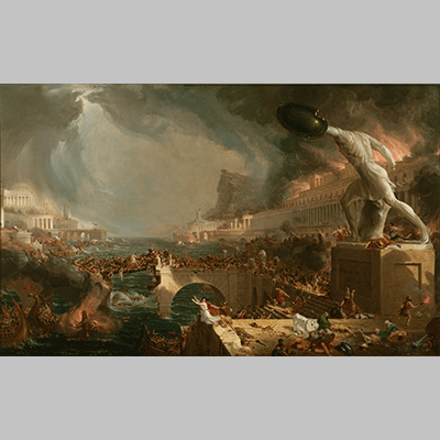 Cole The Course of Empire Destruction 1836