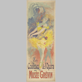 Coulisses de l opera au Musee Grevin, Jules Cheret, 1891