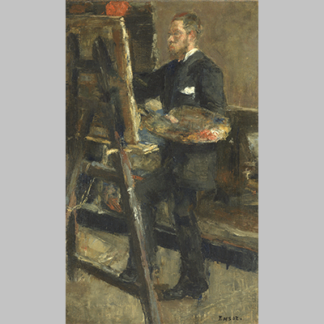 De schilder Alfred William Finch James Ensor 1880