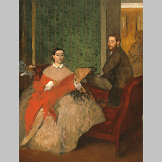 Degas Edmondo and Therese Morbilli 1865
