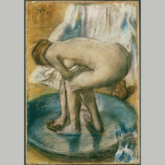 Edgar Degas - Woman Bathing in a Shallow Tub