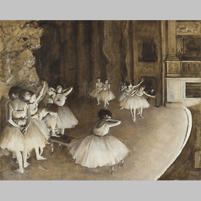 Edgar Degas - Ballet Rehearsal on Stage