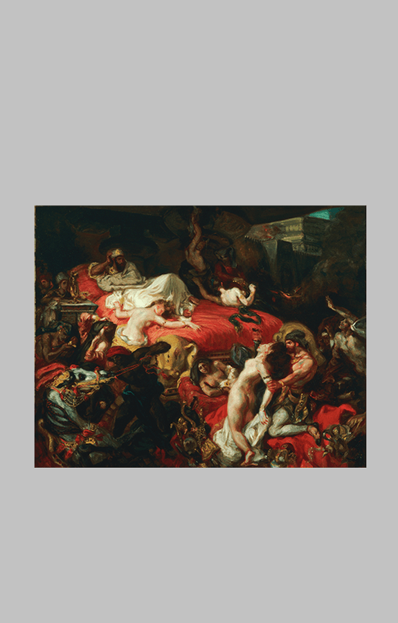 Delacroix Death of Sardanapalus ar wt