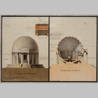 Design for a Temple of the Earth, from Civil Architecture, by Jean Jacques Lequeu, 1794