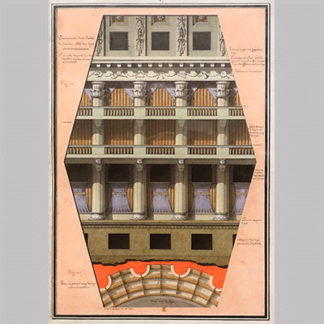 Design for a Theater Interior from Civil Architecture by Jean Jacques Lequeu