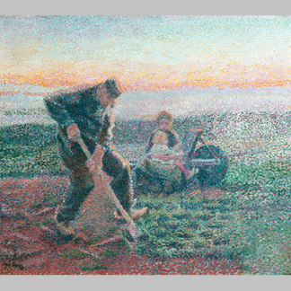 Jan Toorop - Digging Farmer