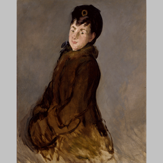 Edouard Manet Portrait of Isabelle Lemonnier with a Muff