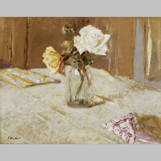 Edouard Vuillard Roses in a Glass Vase icon