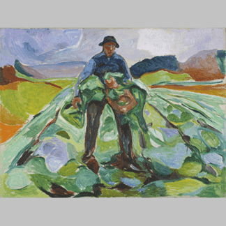 Edvard Munch - Man in the Cabbage Field