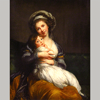 Elizabeth Vigee Le Brun Madame Vigee Le Brun et sa fille 1786