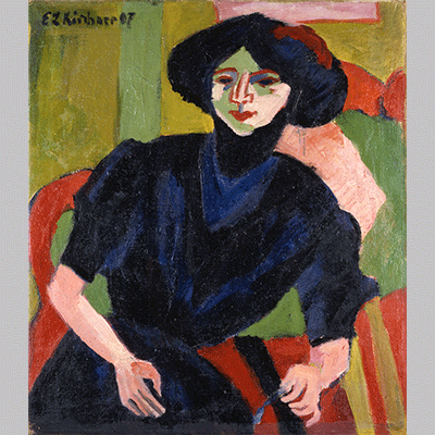 Ernst Ludwig Kirchner Portrait of a Woman