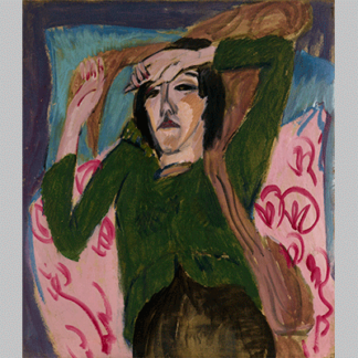 Ernst Ludwig Kirchner Woman in a Green Jacket