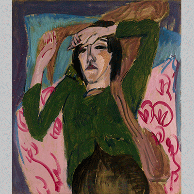 Ernst Ludwig Kirchner Woman in a Green Jacket