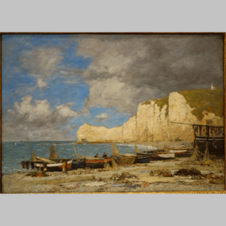 Eugene Louis Boudin -Etretat 1891