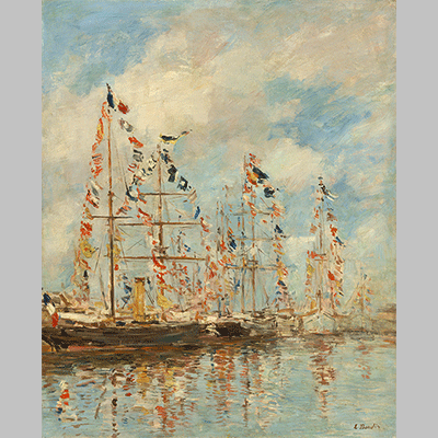 Eugene Boudin yacht basin at trouville deauville