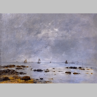 Eugene Boudin Marine le calme 1882