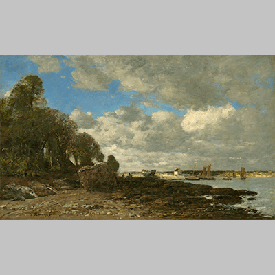 Eugène Boudin Plougastel, the Ferry Crossing