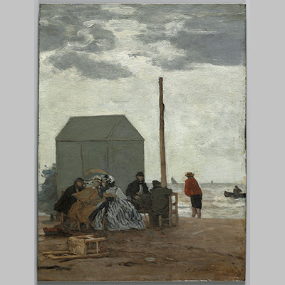 Eugene Boudin The Beach at Deauville copy